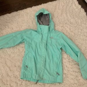 The North Face girls rain jacket size S/P 7/8